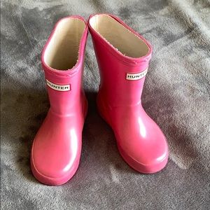 Girls short hunter boots